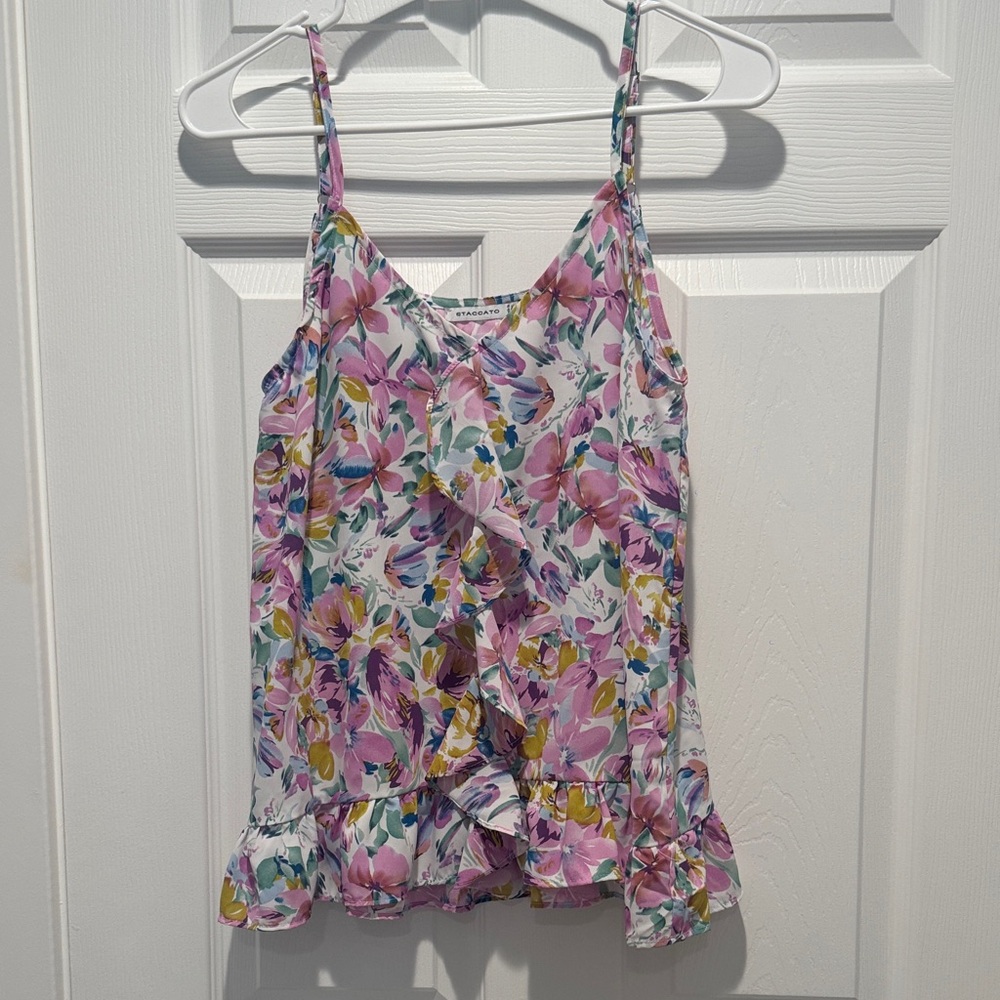 Floral Spaghetti Strap Top